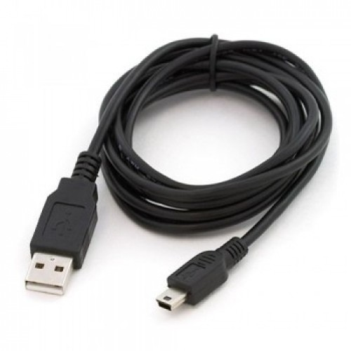 USB кабель usb-mini usb provoltz круглый черный(1м)