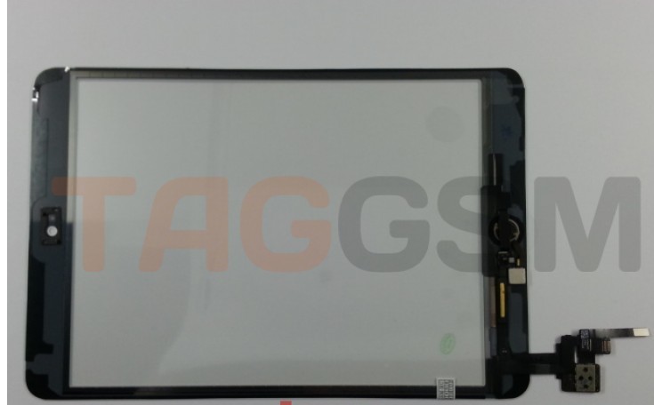 Тачскрин планшета iPad mini3 (с разъёмом)   кнопка HOME чёрный