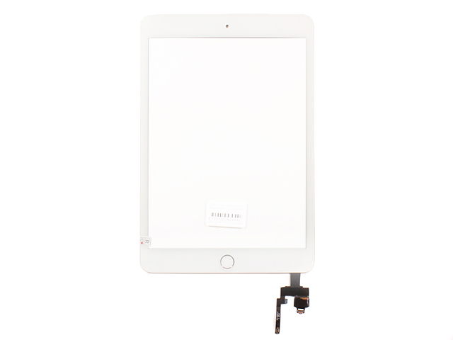 Тачскрин планшета iPad mini3 (с разъёмом)   кнопка HOME белый