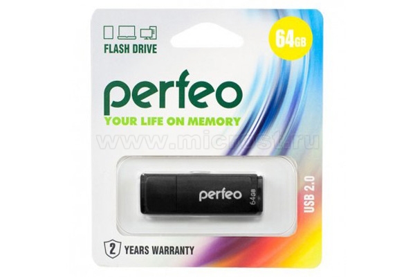 USB Flash накопитель 64Gb Perfeo, <PF-C04B064>, USB 2.0