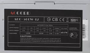 Блок питания 500W Accord ACC-500W-12, 120mm