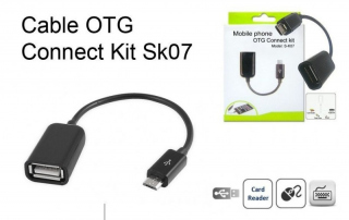 Картридер micro USB-USB вход (OTG connect kit) S-K07