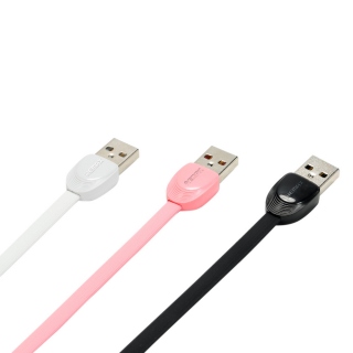 USB кабель usb-micro usb remax плоский черный/красный(1м)