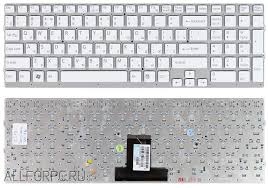 Клавиатура ноутбука Sony VPC-EB белая Б/У