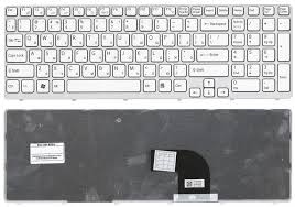 Клавиатура ноутбука Sony Vaio SVE1511/ SVE1511S9R/ SVE1511X1R/ SVE1511V1R/ SVE1511T1R белая