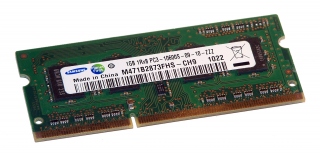 Оперативная память SO-DIMM DDR III, 1Gb, Samsung 1066 Mhz <M471B2873FHS-CH9>