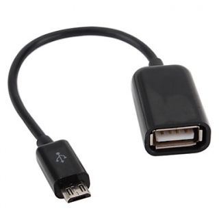 OTG кабель - USB - micro USB (20 см)