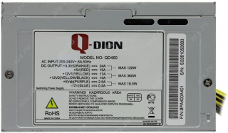 Блок питания 450W Q-dion QD450