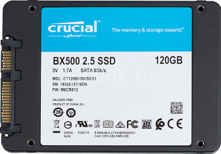 SSD накопитель 2,5" 120Gb Crucial BX500 <CT120BX500SSD1>